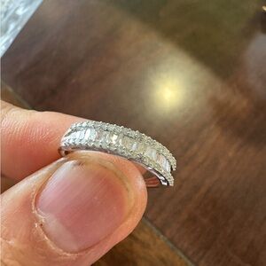 White gold diamond ring